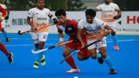Asian Champions Trophy:  बेहतरीन फॉर्म में चल रहे कप्तान हरमनप्रीत सिंह के दो गोल की मदद से गत चैंपियन भारत ने सोमवार को