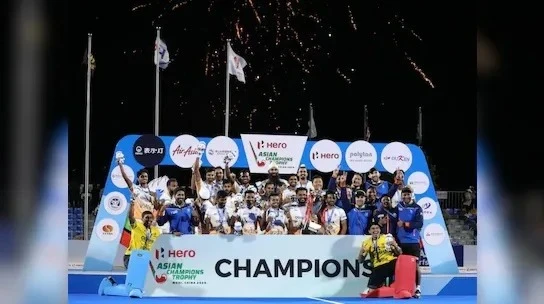 भारत ने एशियन चैंपियंस हॉकी ट्रॉफी के फाइनल में चीन को 1-0 से हराकर पांचवीं बार खिताब जीता, निर्णायक गोल जुगराज द्वारा चौथे क्वार्टर में किया गया।