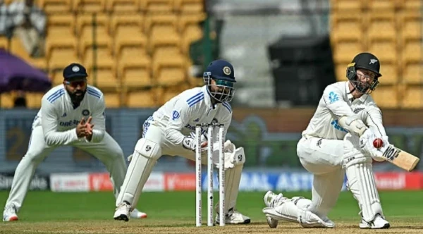 भारत vs न्यूजीलैंड 1st टेस्ट, दूसरे दिन का खेल समाप्त, न्यूजीलैंड की 134 रनों की बढ़त