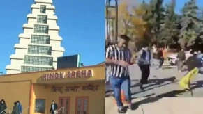 Hindu Temple Attacks In Canada: कनाडा के ब्रैम्पटन में रविवार को हिंदू मंदिर परिसर में चरमपंथियों ने कनाडाई हिंदू भक्तों पर हमला किया गया। इस हिंसक घटना का वीडियो