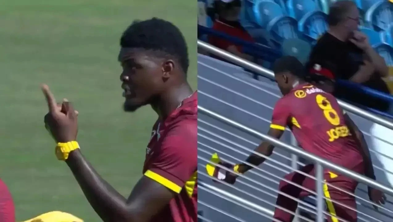 वेस्टइंडीज और इंग्लैंड के बीच तीसरे वनडे में अल्जारी जोसेफ और कप्तान शे होप के बीच फील्डिंग पोजिशन को लेकर विवाद, जोसेफ का गुस्से में मैदान छोड़ना