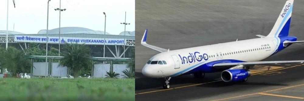 Emergency landing of Nagpur-Kolkata Indigo flight at Raipur Airport due to bomb threat, with immediate security measures enforced.