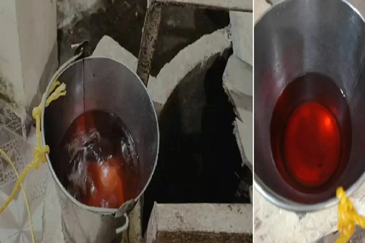Petrol leaks from HP petrol pump tank in Geedam, Dantewada; petrol seen in water wells of nearby homes, prompting emergency response.