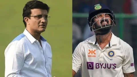 सौरव गांगुली केएल राहुल को फॉर्म और आत्मविश्वास लौटाने की सलाह देते हुए।