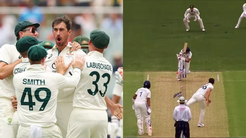 भारतीय क्रिकेट टीम के बल्लेबाज मिचेल स्टार्क की कड़ी गेंदबाजी के सामने महज 180 रन पर सिमट गए।