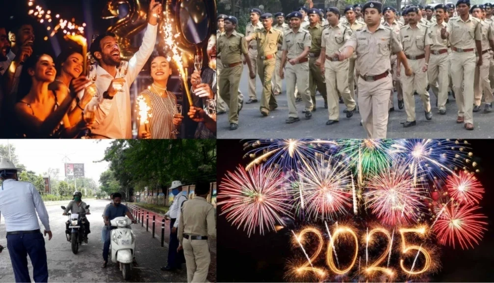 Bhopal is tightening security for New Year celebrations with 100 checkpoints and 500 officers deployed. Police will monitor drunk driving and speeding with breath analyzers and city cameras.