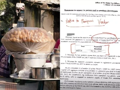 Panipuri 40 Lakh GST Notice Viral Photo