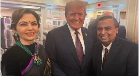 Reliance Industries: अमेरिका के नए राष्ट्रपति डोनाल्ड ट्रंप ने शपथ ग्रहण समारोह से पहले रिलायंस इंडस्ट्रीज के चेयरमैन मुकेश अंबानी और रिलायंस फाउंडेशन की चेयरपर्सन नीता अंबानी से मुलाकात की। दरअसल, ट्रंप के शपथ