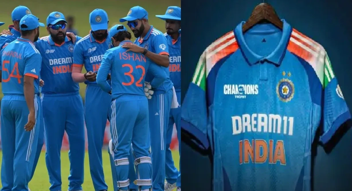 चैंपियंस ट्रॉफी 2025 के लिए भारत और पाकिस्तान के बीच चल रहे विवाद का चित्रण।