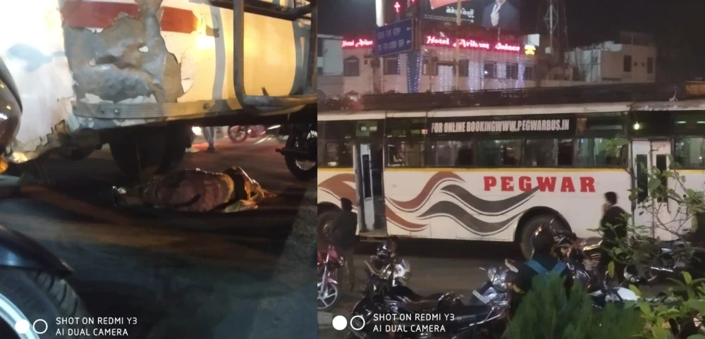 108 एंबुलेंस के नहीं पहुंचने पर पुलिस द्वारा थ्री व्हीलर से शव अस्पताल ले जाया गया