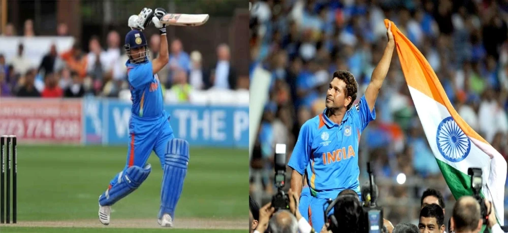 Sachin Tendulkar receiving the Lifetime Achievement Award from BCCI at the annual ceremony.