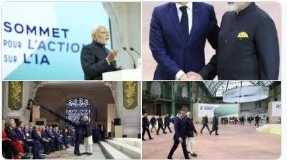 PM Modi France Visit: प्रधानमंत्री नरेंद्र मोदी ने मंगलवार (11 Feb) को पेरिस में एआई एक्शन समिट (AI Action Summit) का उद्घाटन भाषण दिया। इस दौरान फ्रांस के राष्ट्रपति इमैनुएल मैक्रों, यूरोपीय संघ आयोग की अध्यक्ष उरुसुला वॉन डेर लेयेन और