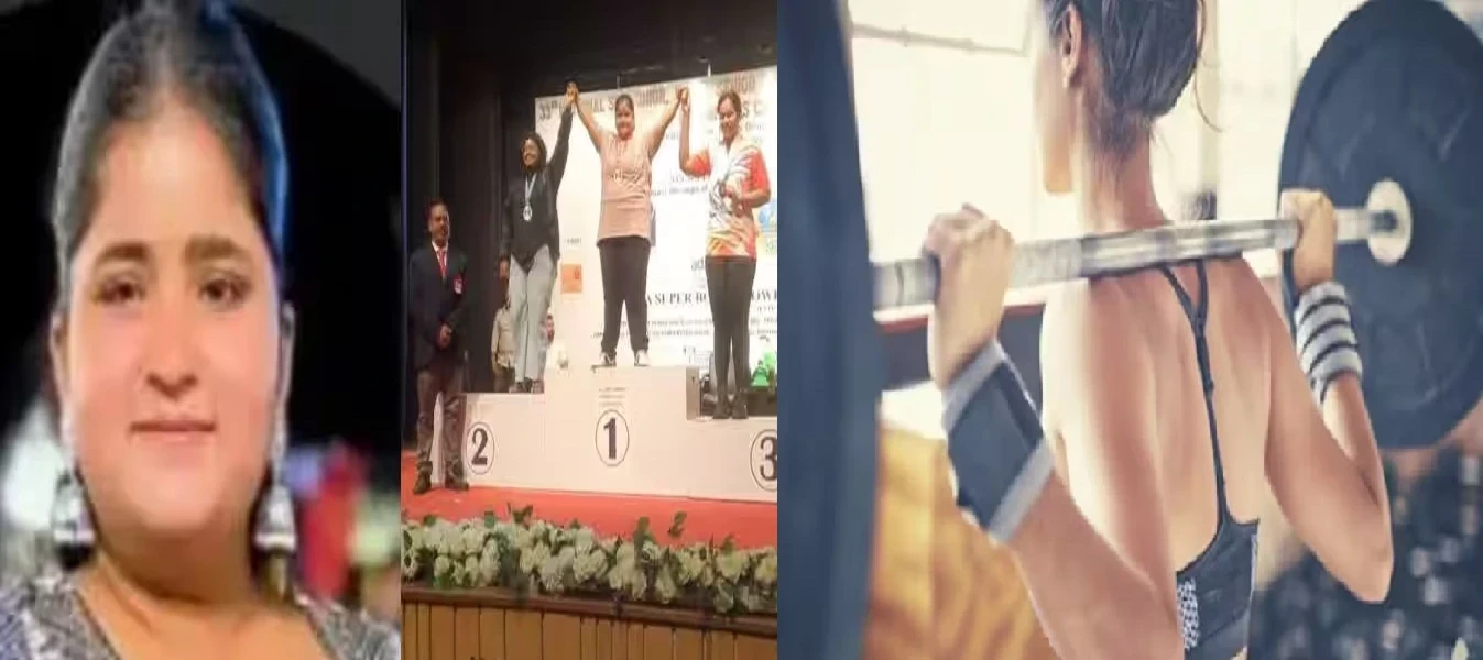 यष्टिका आचार्य, बीकानेर की पावरलिफ्टर, जिम में प्रैक्टिस के दौरान हादसे का शिकार।