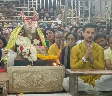 महाकालेश्वर मंदिर पहुंचे एक्टर दर्शन कुमार