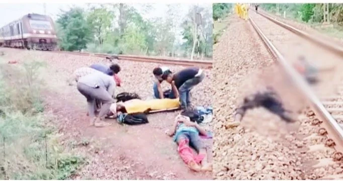 CG News: Workers fell asleep on the track due to exhaustion, 2 died after being hit by a train, 2 are in critical condition, had come to Dallirajhara from Jharkhand to work