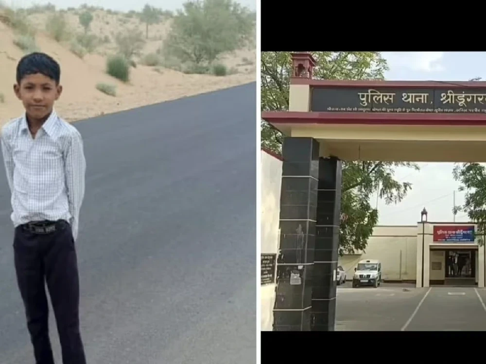 बीकानेर: डूंगरगढ़ में मासूम की टाई से दम घुटने की घटना स्थल।