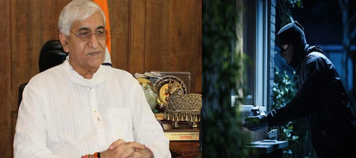 टीएस सिंहदेव के घर से चोरी हुई 35 किलो वजनी पीतल की हाथी मूर्ति का दृश्य।