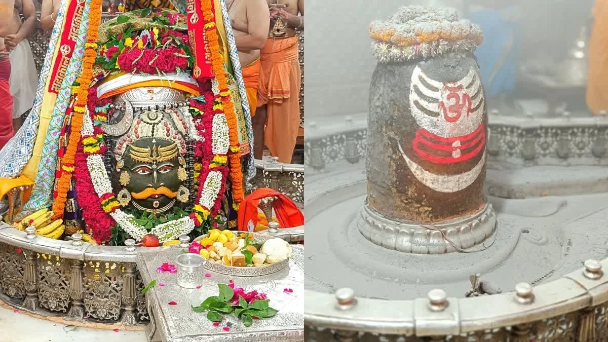 उज्जैन के महाकालेश्वर मंदिर में रक्षाबंधन की तैयारी, भगवान महाकाल को राखी और सवा लाख लड्डू भोग अर्पण।