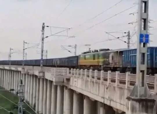 Indian Railways did a trial run of Asia's longest freight train Rudrastra