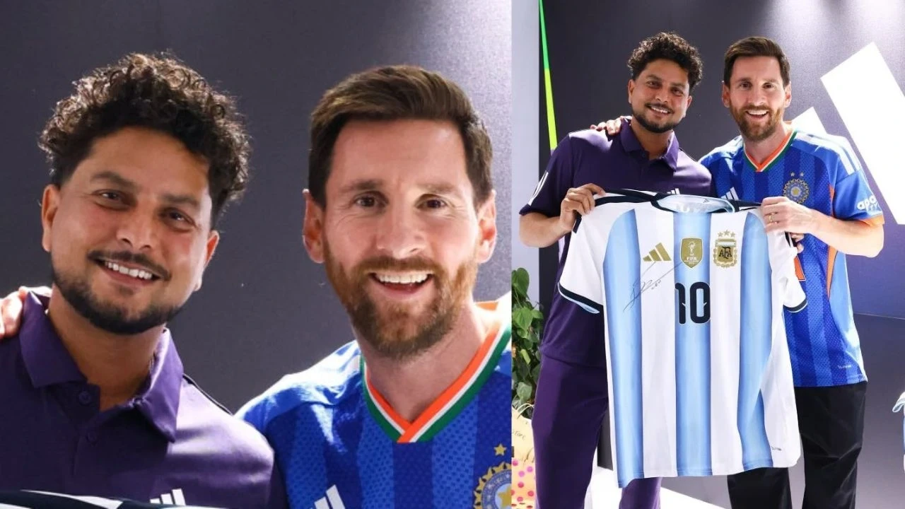 Lionel Messi gifts Kuldeep Yadav