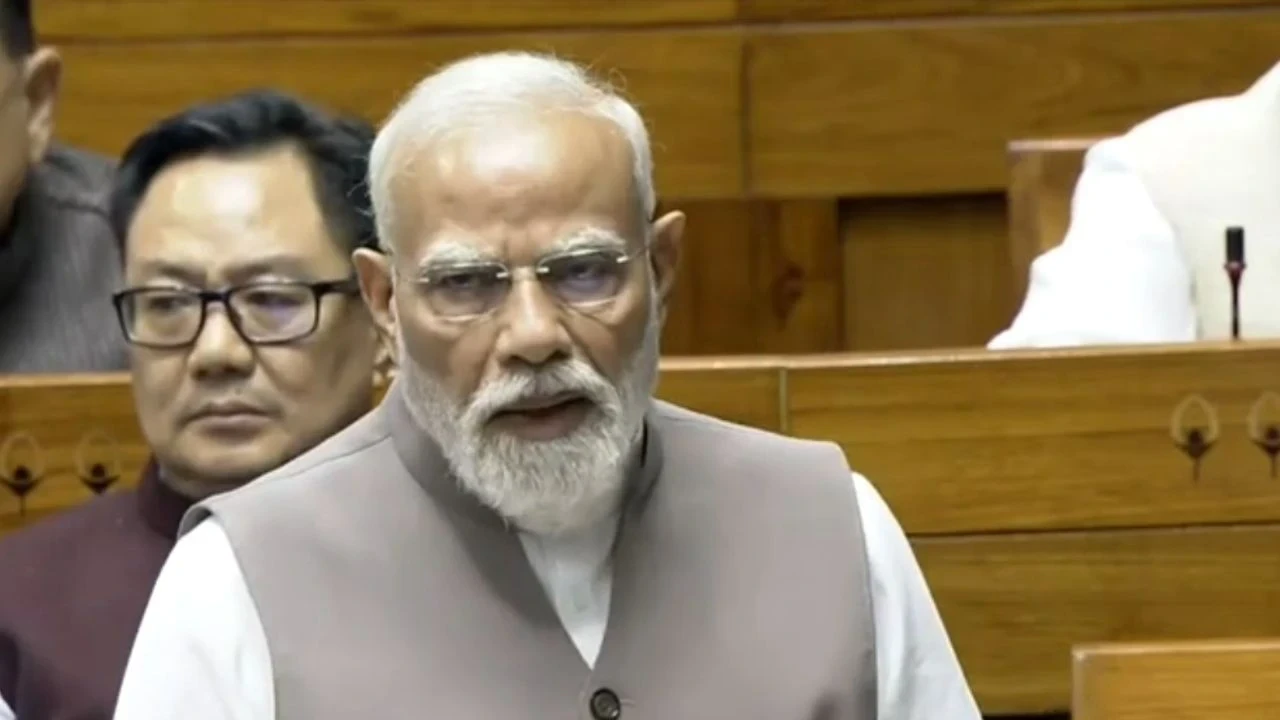 PM Modi in Lok Sabha