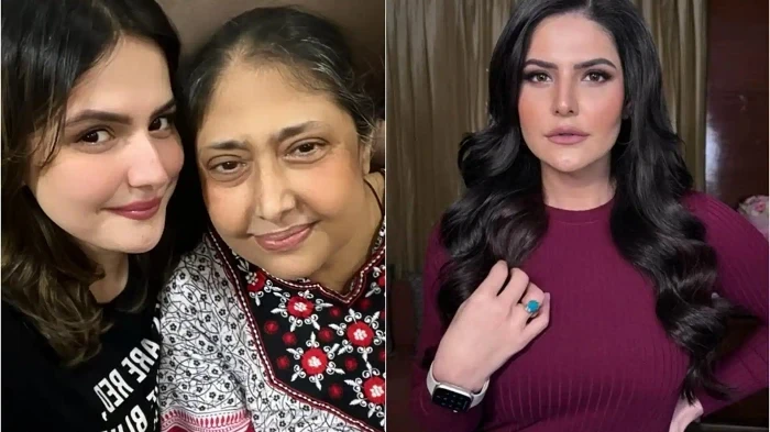 जरीन खान अपनी मां परवीन खान के साथ, जिनका लंबे समय से बीमारी के बाद निधन हुआ।