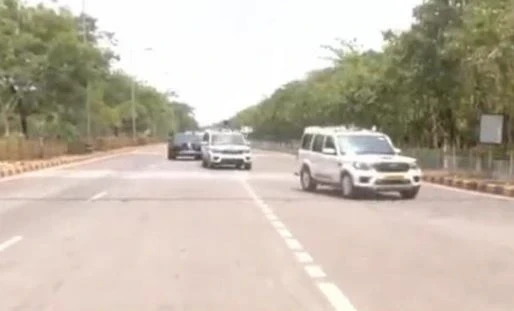 Amit Shah Bastar Visit,Amit Shah carcade, Raipur Police Rehearsal, छत्तीसगढ़