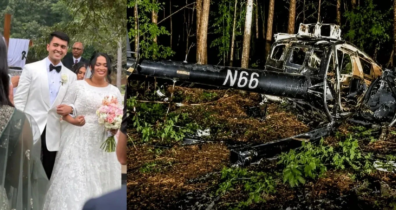 Pilot Died in Helicopter crash after Marriage