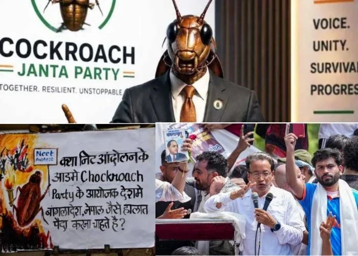 Indian democracy, freedom of expression, London, Cockroach Janata Party, Jantar Mantar protest