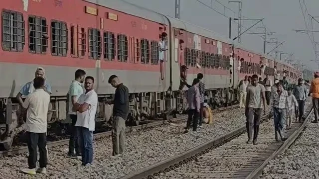 Train accident in Morena