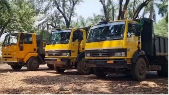 Mining Department team attacked, investigating illegal sand mining in Ambikapur,Gandhinagar Police Station, Sonhat, BJP leader murder, sand contract dispute