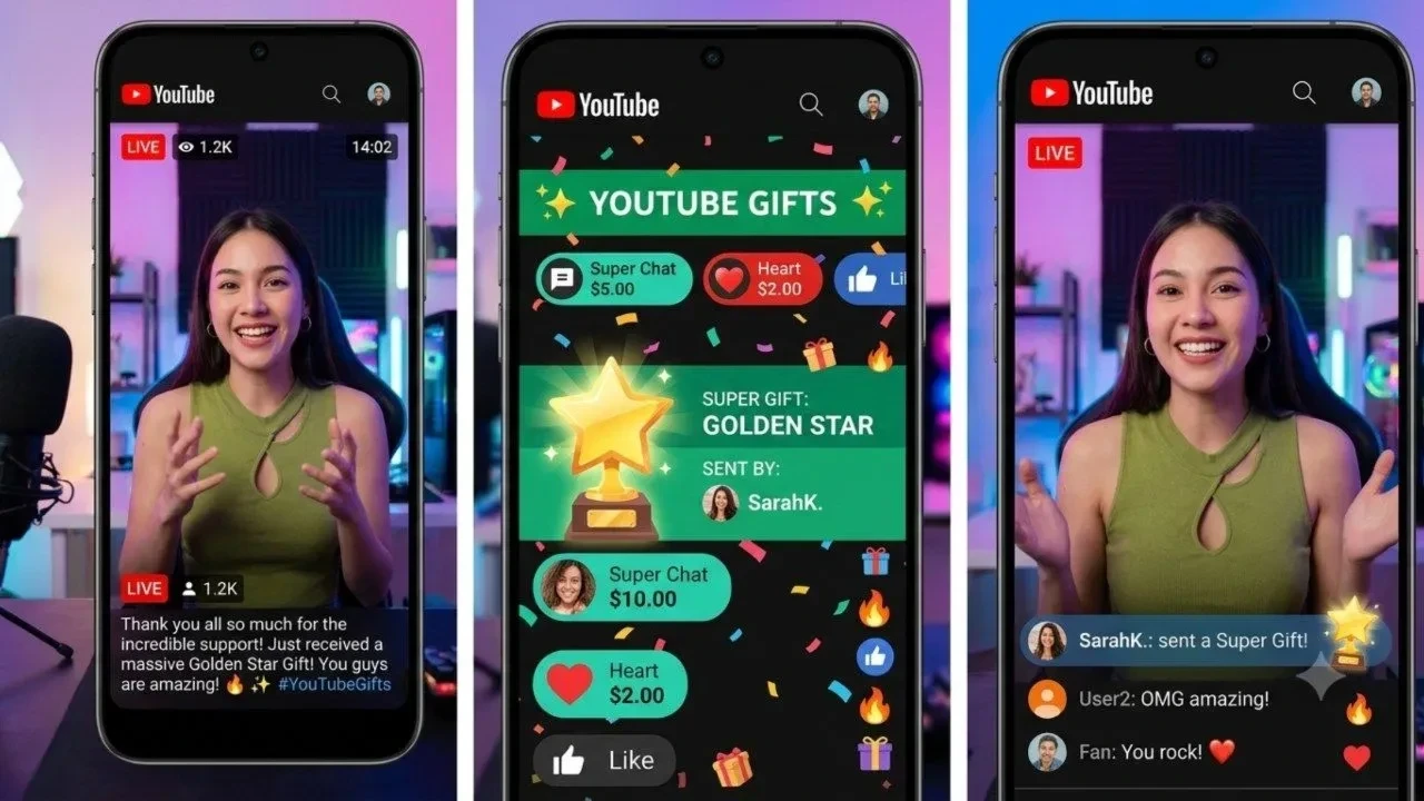 YouTube Gifts