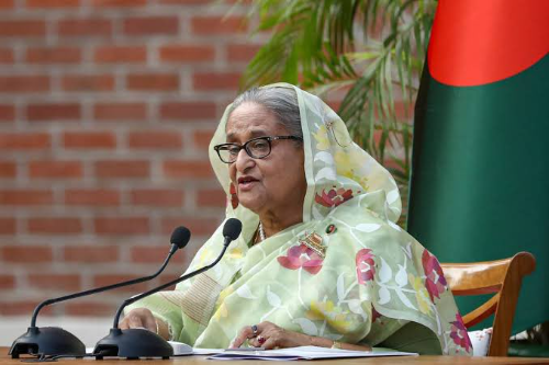 "Bangladesh Prime Minister Sheikh Hasina's residence in Dhaka is under siege; her current whereabouts are unknown.