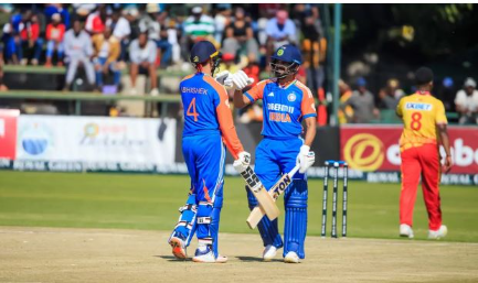 IND vs ZIM 2nd T20I: हरारे स्पोर्ट्स क्लब में रविवार को भारत-जिम्बॉब्वे के बीच खेले गए दूसरे टी20 मुकाबले में टीम इंडिया ने जिम्बॉब्वे को 100 रन के बड़े अंतर से हराकर अपनी पिछली हार का बदला चुकता कर दिया।