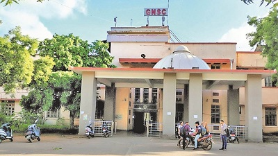 Image showing students at Chhattisgarh College during admissions, highlighting diverse courses like B.Com, B.Sc, and B.Sc (Bio).