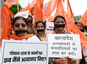 Bangladesh violence: महाराष्ट्र के जलगांव शहर में शुक्रवार को तनाव उत्पन्न हो गया जब बांग्लादेश में हिंदुओं पर हो रहे अत्याचारों के