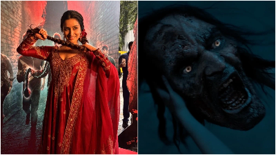 Stree Universe में नई फिल्म ‘वैम्पायर्स ऑफ विजय नगर’ के पोस्टर में आयुष्मान खुराना और रश्मिका मंदाना को मुख्य भूमिकाओं में दिखाया गया है। फिल्म फरवरी 2025 में रिलीज होगी, जिसमें वैम्पायर्स की कहानी को पेश किया जाएगा।