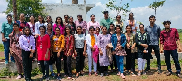 Singhania Buildcon Group’s tree planting event at Harshit Icon City, Orethi Simga, under the "Ek Ped Maa Ke Naam" campaign. CMD Suvodh Singhania urges participants to nurture trees as they would their own children,