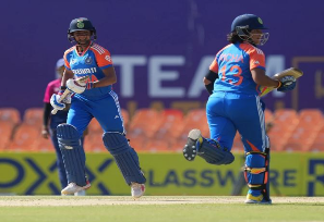 India wins against UAE by 78 runs in Women’s Asia Cup 2024, with key innings from Harmanpreet Kaur and Richa Ghosh.