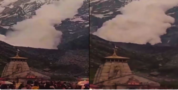 Ice mountain breaks in Kedarnath